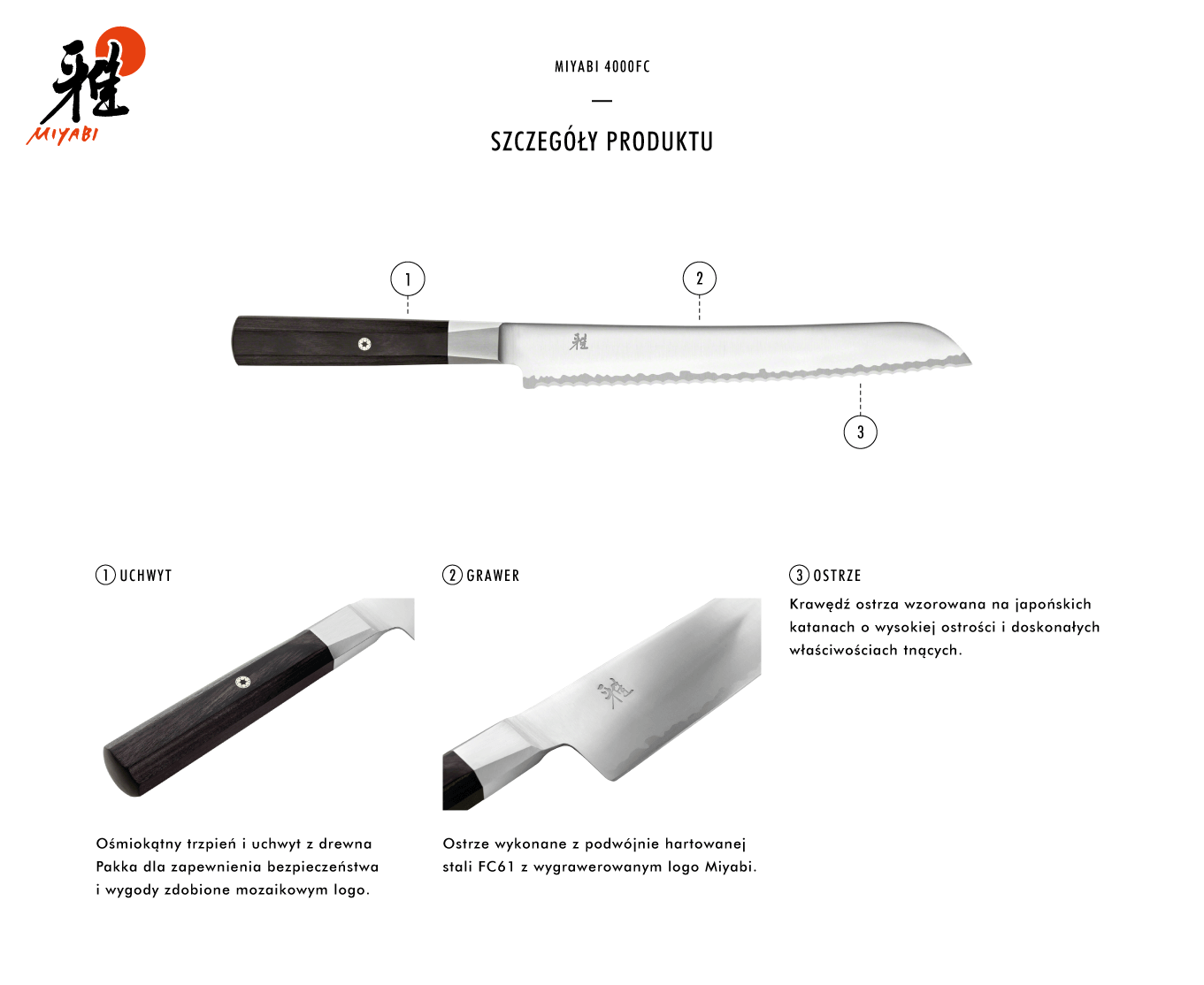 Dlaczego warto kupić nóż do pieczywa Miyabi 4000FC?