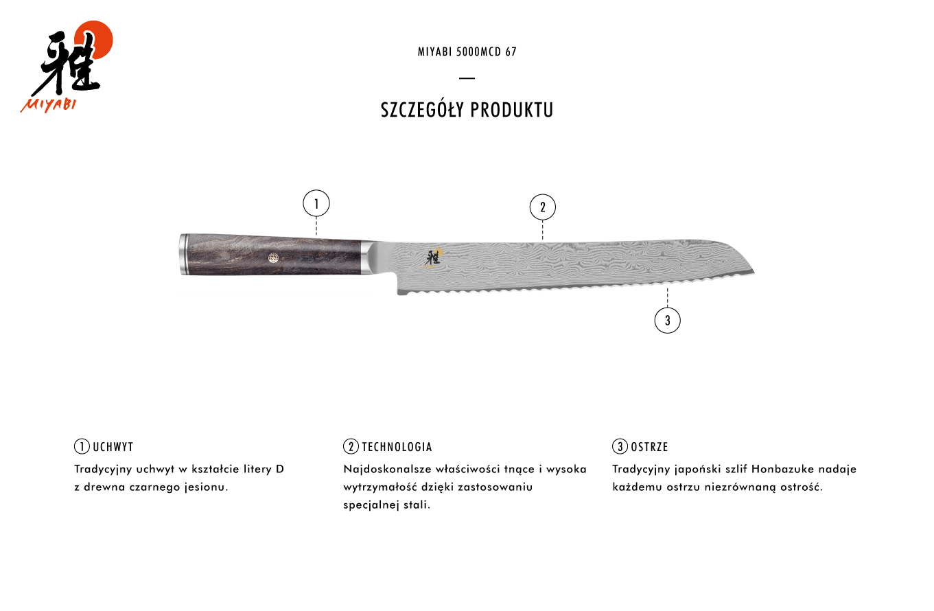 Dlaczego warto kupić nóż do pieczywa Miyabi 5000MCD 67?
