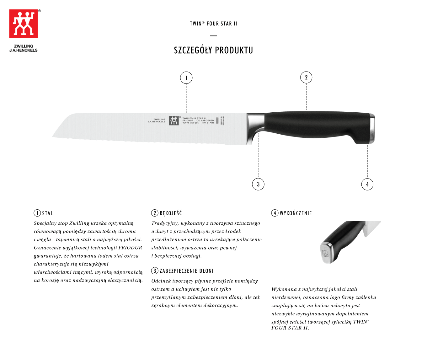 Dlaczego warto kupić nóż do pieczywa Twin® Four Star II?