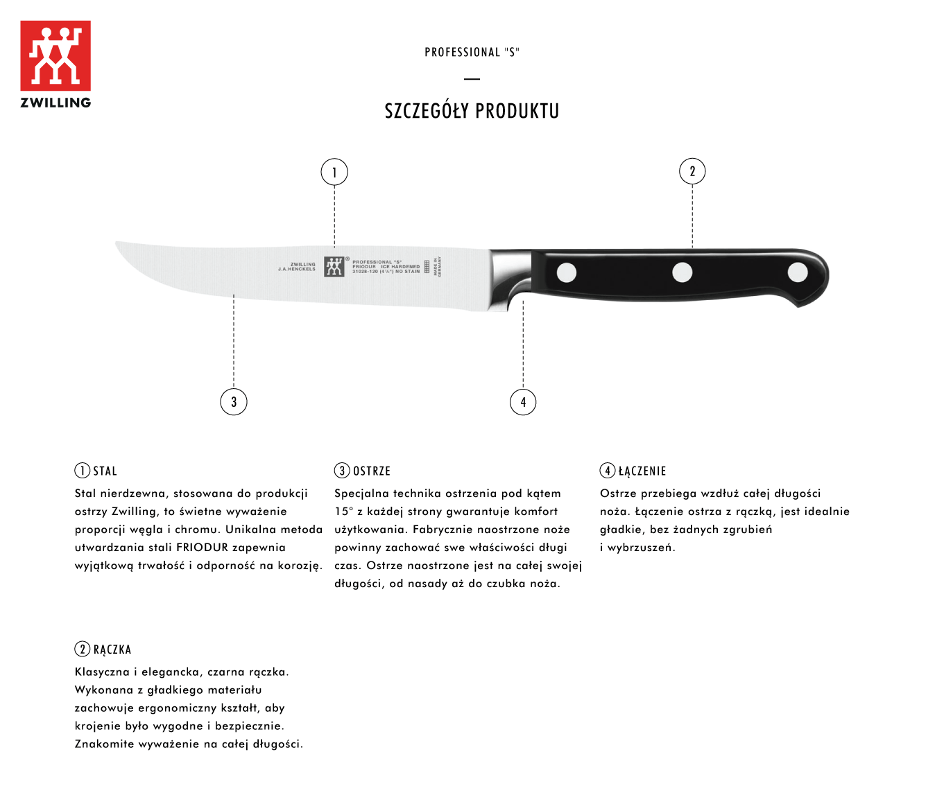 Dlaczego warto kupić nóż do steków Zwilling® Professional S?