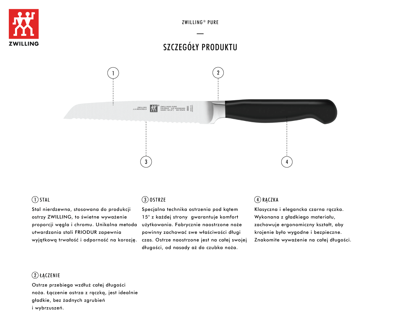 Dlaczego warto kupić nóż uniwersalny z ząbkami Zwilling® Pure?